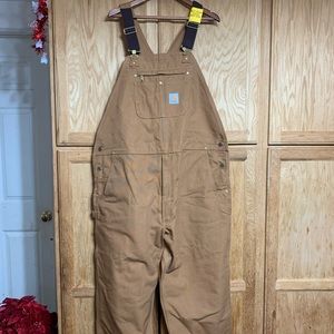 Brand New Carhartt 46x32 Overalls coveralls work unlined duck canvas cotton